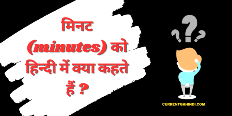 मिनट को हिन्दी में क्या कहते हैं ?